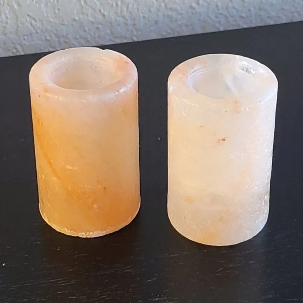 Himalayan Pink Salt Shot Glasses Set of 2 Natural Rock Mineral Tequila Barware 3
